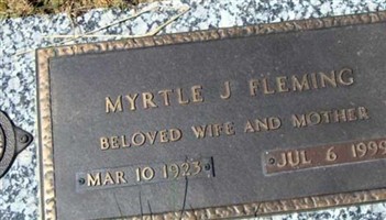 Myrtle J Fleming