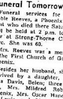 Myrtle L Rowlett Reeves Myrtle L Rowlett Reeves