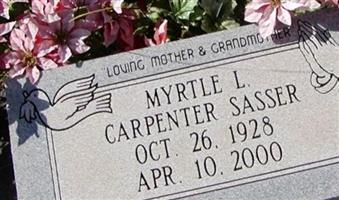 Myrtle Lee Carpenter Sasser