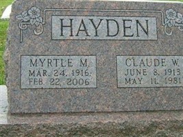Myrtle M Hayden