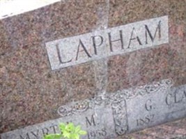 Myrtle M Mitchell Lapham Myrtle M Mitchell Lapham