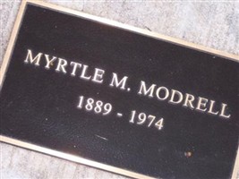 Myrtle M Modrell Myrtle M Modrell
