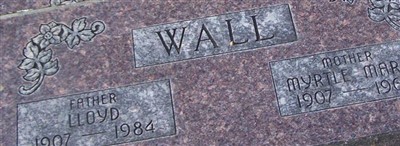 MYRTLE MARIE ROBINSON WALL