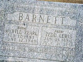 Myrtle Pearl Snodgrass Barnett