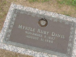 Myrtle Ruby Davis Myrtle Ruby Davis