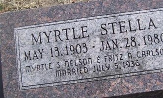 Myrtle Stella Nelson Carlson Myrtle Stella Nelson Carlson