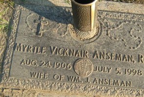 Myrtle Vicknair Anseman, RN