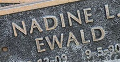 Nadine L. Ewald Nadine L. Ewald