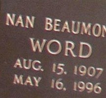 Nan Beaumont Word
