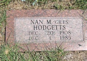 Nan M. Giles Hodgetts