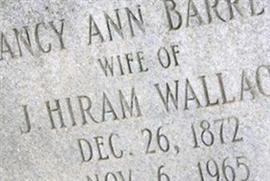 Nancy Ann Barrett Wallace Nancy Ann Barrett Wallace