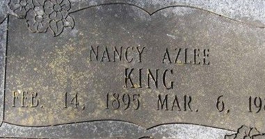 Nancy Azlee McAlister King Nancy Azlee McAlister King