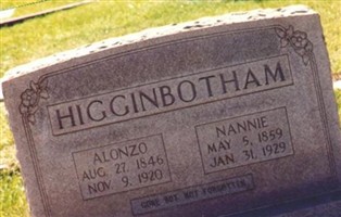 Nancy Elizabeth Humphries Higginbotham Nancy Elizabeth Humphries Higginbotham