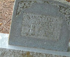 Nancy Ella Cordell Nancy Ella Cordell