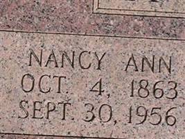 Nancy Ann "Nannie" Harrell Huggins Nancy Ann "Nannie" Harrell Huggins