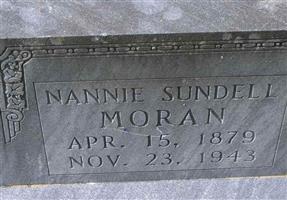 Nannie A Sundell Moran