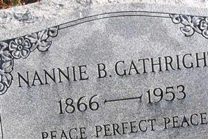 Nannie B. Mullan Gathright Nannie B. Mullan Gathright