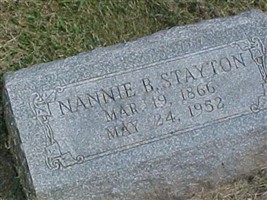 Nannie B Stayton Nannie B Stayton