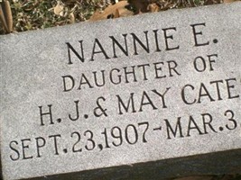 Nannie E Cates