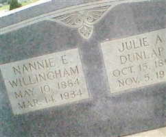 Nannie E Smith Willingham