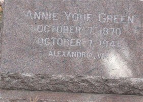 Nannie E Yohe Green