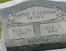 Nannie H. Renshaw Brown