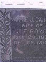 Nannie J Carter Boyd