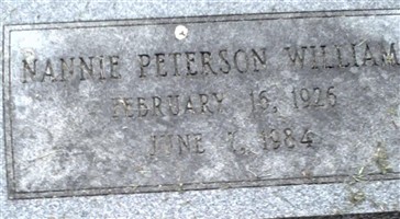 Nannie Peterson Williams