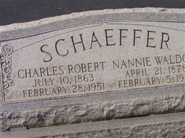 Nannie Waldon Schaeffer Nannie Waldon Schaeffer