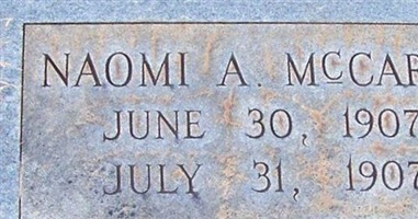 Naomi A. McCarty Naomi A. McCarty