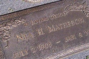 Nea H. Matheson Nea H. Matheson