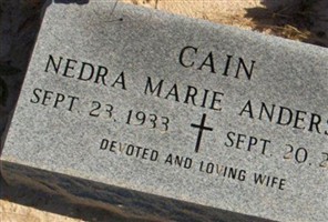 Nedra Marie Anderson Cain Nedra Marie Anderson Cain