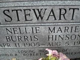 Nellie Marie Burris Hinson Stewart