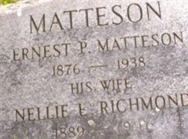 Nellie E. Richmond Matteson Nellie E. Richmond Matteson