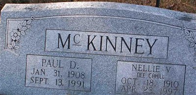 Nellie V Cahill McKinney