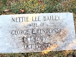 Nettie Lee Bailey Fender