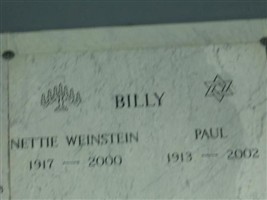 Nettie Weinstein Billy