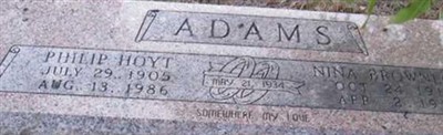 Nina Brownlow Adams Nina Brownlow Adams