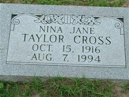 Nina Jane Taylor Cross