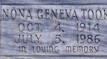 Nona Geneva Tooke