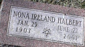 Nona Isabelle Ireland Halbert Nona Isabelle Ireland Halbert