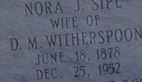 Nora J. Sipe Witherspoon