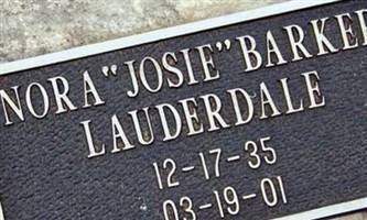 Nora "Josie" Barker Lauderdale