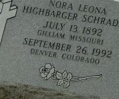 Nora Leona Highbarger Schrader