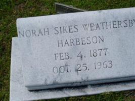 Norah Sikes Weathersby Harbeson