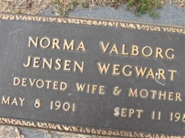 Norma Valborg Jensen Wegwart Norma Valborg Jensen Wegwart