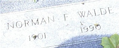 Norman F Walde