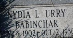 Nydia Lillian Urry Babinchak Nydia Lillian Urry Babinchak