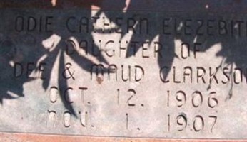 Odie Cathern Elizabeth Clarkson Odie Cathern Elizabeth Clarkson