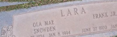 Ola Mae Snowden Lara